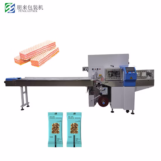 Fully Automatic Horizontal Wrapping Flow Pack Packing Machine for Lolly Popsicle