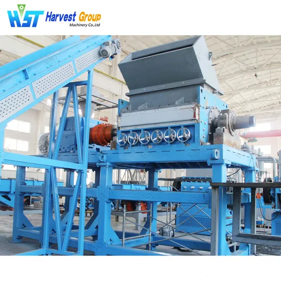 Tire Recycling Factory Tyre Shredder Machine Rubber Crusher Rubber Crumb Plant Tire Recycling Line Tyre Recycling Machine