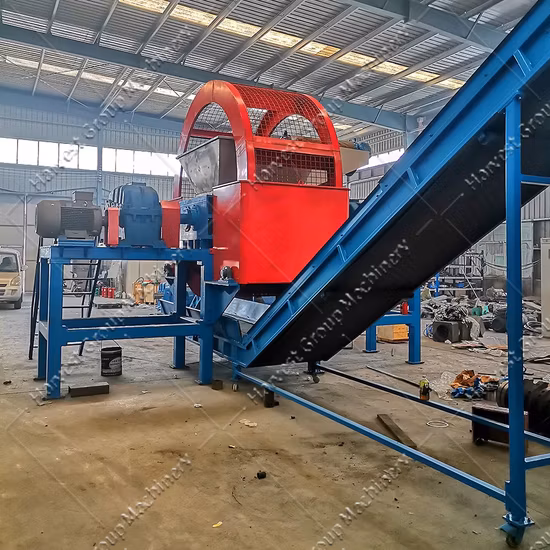 Tire Recycling Factory Tyre Shredder Machine Rubber Crusher Rubber Crumb Plant Tire Recycling Line Tyre Recycling Machine