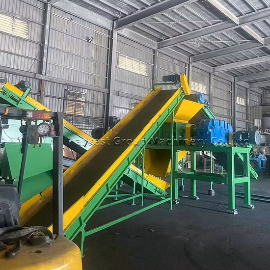 Tire Recycling Factory Tyre Shredder Machine Rubber Crusher Rubber Crumb Plant Tire Recycling Line Tyre Recycling Machine