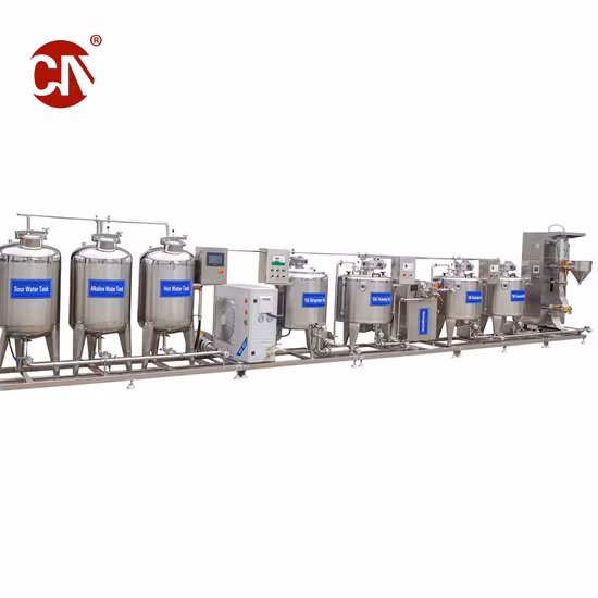 Yogurt Complete Production Line: Pre-Heating, Homogenizer, Pasteurizer, Pre-Cooling, Fermentation Tank, Filling Auxiliary Equipment
